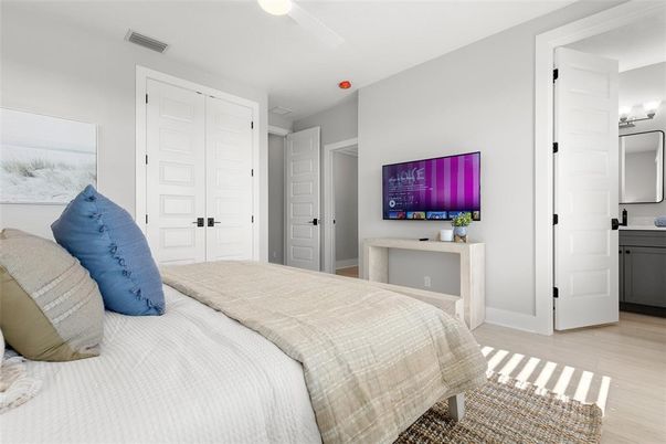 Bedroom, Interior, Wood Texture Flooring