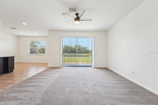 Empty room, Interior, Recessed Lighting