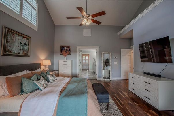 Bedroom, Interior, Wood Texture Flooring
