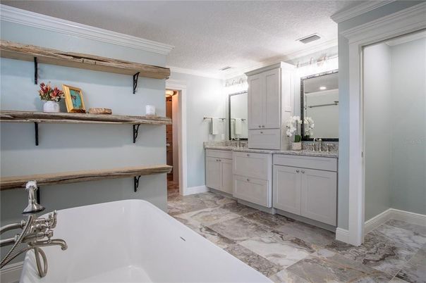 Bathroom, Dual Sink Vanities, Free Standing Baths, Interior