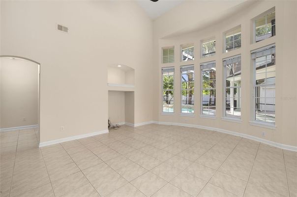 Empty room, Interior, Recessed Lighting