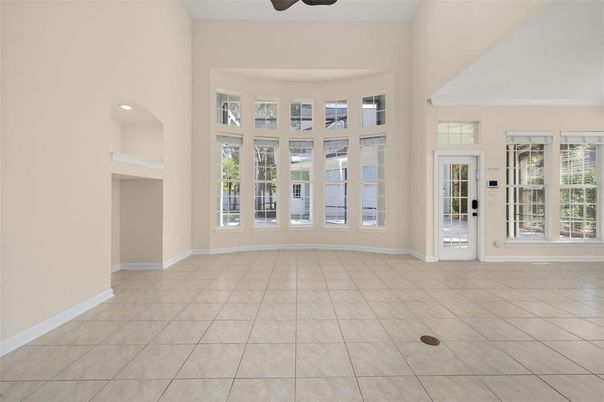 Empty room, Fireplace, Interior, Recessed Lighting