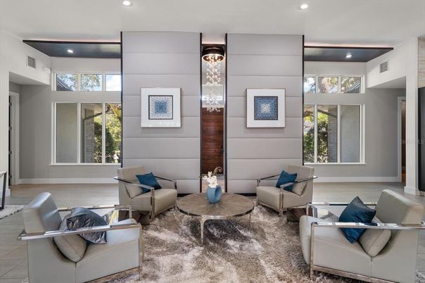 Interior, Living room, Recessed Lighting