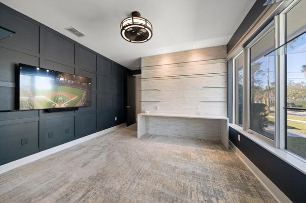 Interior, Recessed Lighting, Wooden Walls