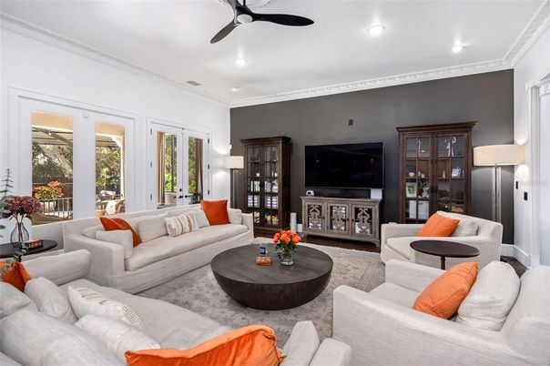 Interior, Living room, Recessed Lighting