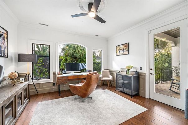 Home Office, Interior, Wood Texture Flooring