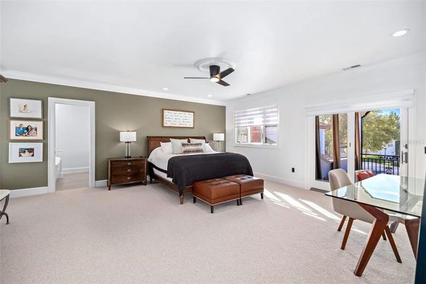 Bedroom, Interior, Recessed Lighting
