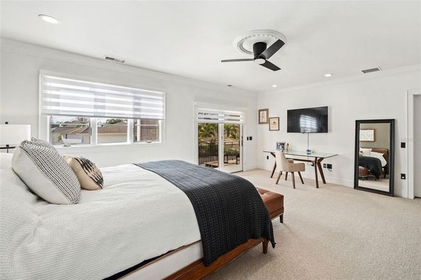 Bedroom, Home Office, Interior, Recessed Lighting
