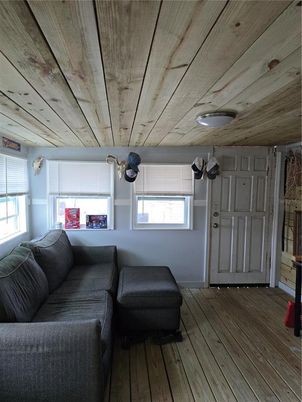 Interior, Living room, Wooden Ceilings, Wood Texture Flooring