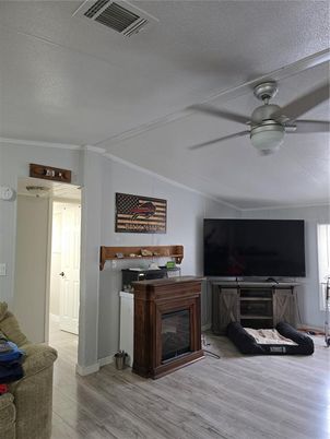 Fireplace, Interior, Wood Texture Flooring