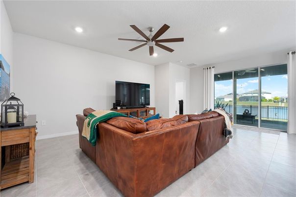 Interior, Living room, Recessed Lighting