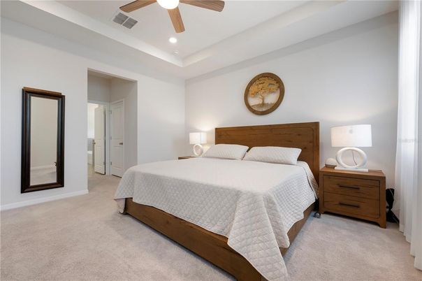 Bedroom, Interior, Recessed Lighting