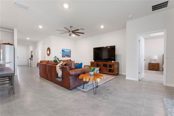 Interior, Living room, Recessed Lighting