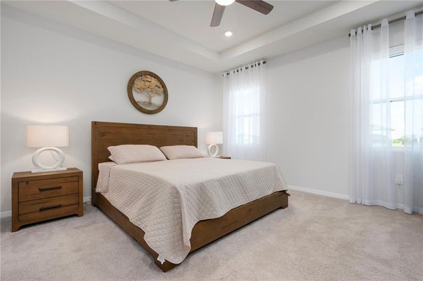 Bedroom, Interior, Recessed Lighting