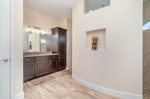 Bathroom, Interior, Marble, Wood Texture Flooring