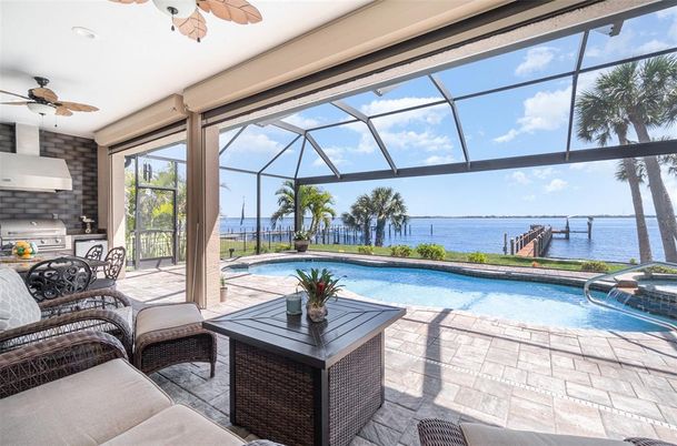 Glass Ceilings, Interior, Pool, Sun Room, Water