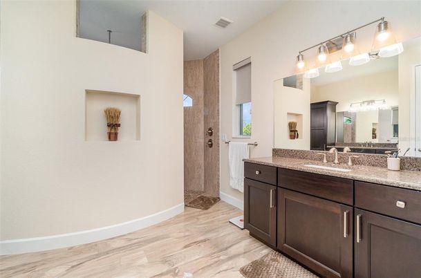 Bathroom, Interior, Wood Texture Flooring
