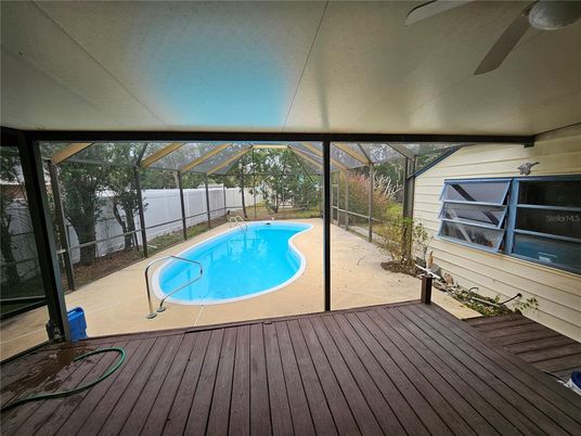 Glass Ceilings, Interior, Pool, Sun Room, Wood Texture Flooring