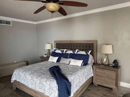 Bedroom, Interior, Wood Texture Flooring