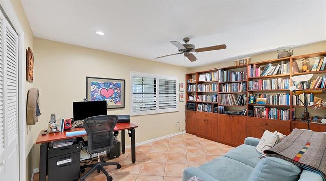 Home Office, Interior, Recessed Lighting