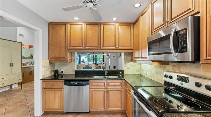 Interior, Kitchen, Recessed Lighting, Stainless Steel Appliances
