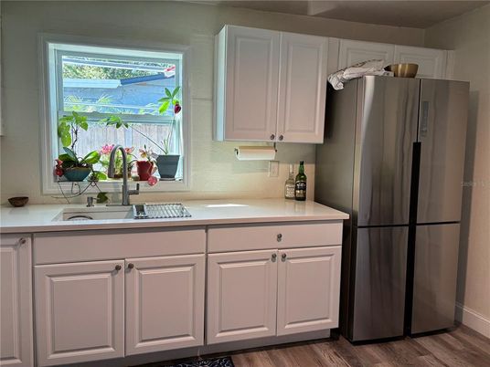 Interior, Kitchen, Wood Texture Flooring