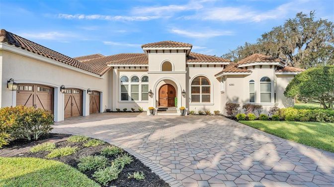 Attached, Backyard, Exterior, Facade, Mediterranean
