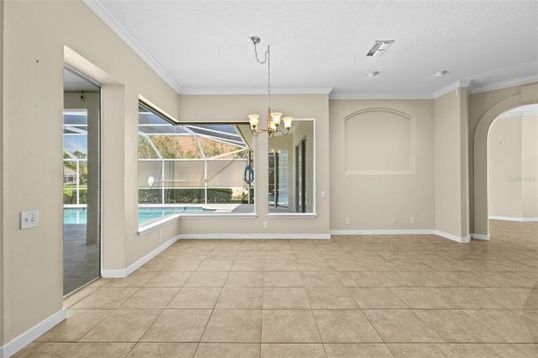 Chandelier, Empty room, Interior