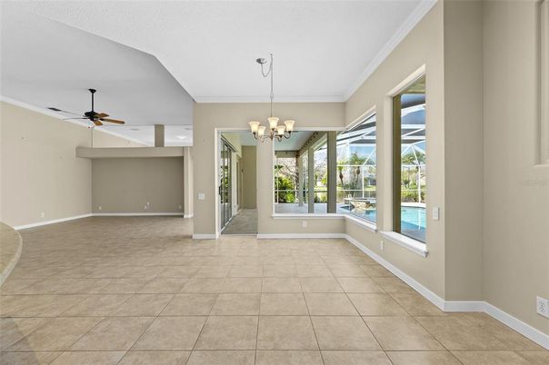 Chandelier, Empty room, Interior