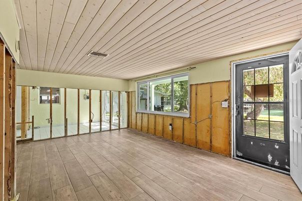 Empty room, Interior, Wood Texture Flooring