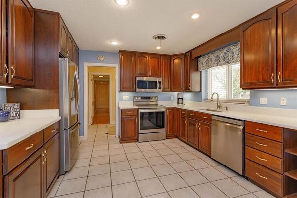 Interior, Kitchen, Recessed Lighting, Stainless Steel Appliances