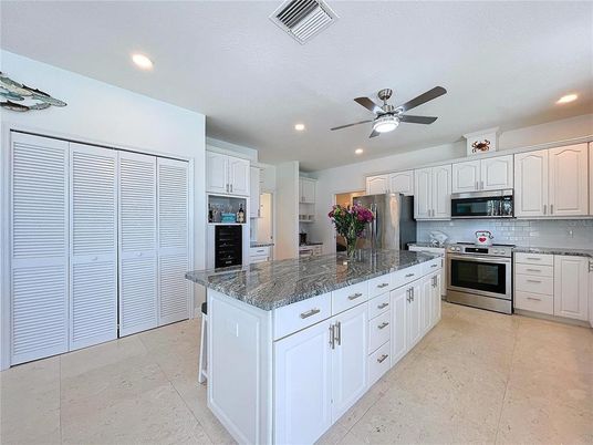 Interior, Kitchen, Recessed Lighting, Stainless Steel Appliances