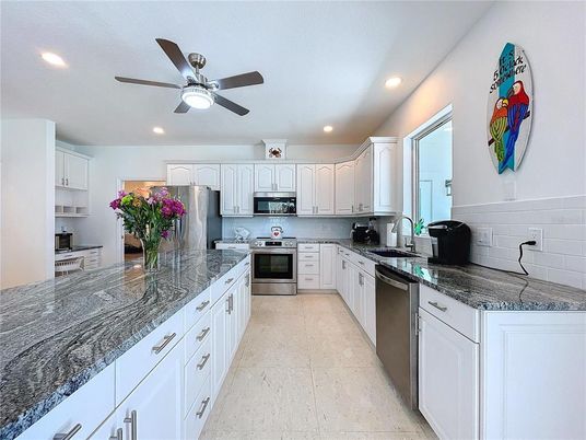 Interior, Kitchen, Recessed Lighting, Stainless Steel Appliances
