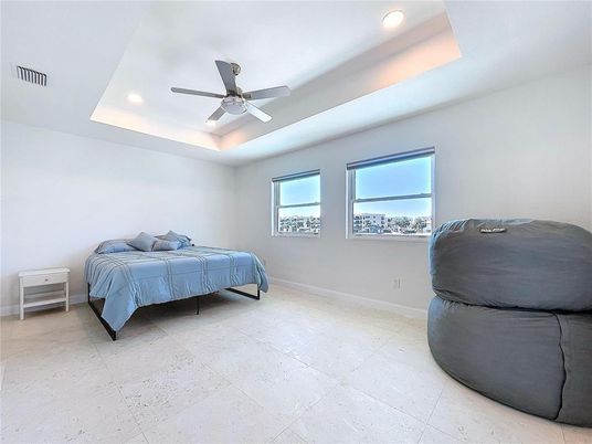 Bedroom, Interior, Recessed Lighting