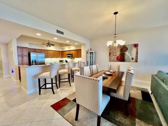 Chandelier, Dining room, Interior, Kitchen, Recessed Lighting