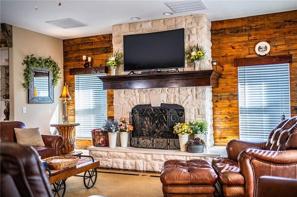 Fireplace, Interior, Living room, Wooden Walls