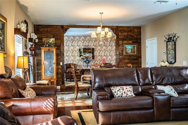 Chandelier, Interior, Living room, Wood Texture Flooring, Wooden Walls