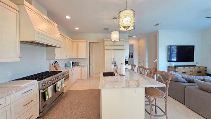 Interior, Kitchen, Pendant Lights, Recessed Lighting
