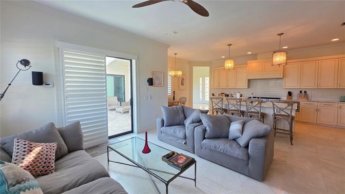 Dining room, Interior, Kitchen, Living room, Pendant Lights, Recessed Lighting