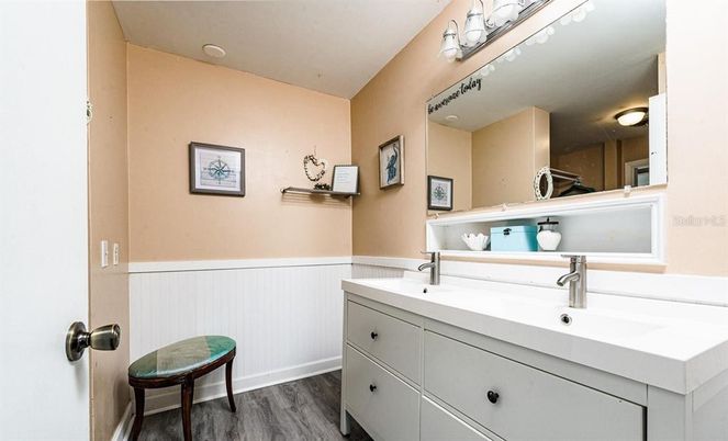 Bathroom, Interior, Wood Texture Flooring