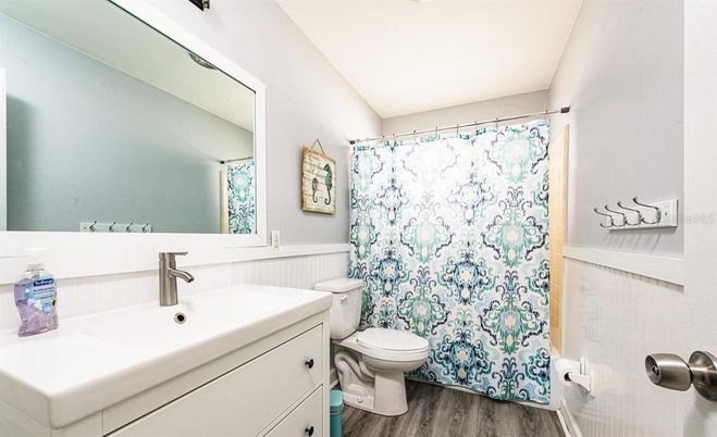 Bathroom, Interior, Wood Texture Flooring