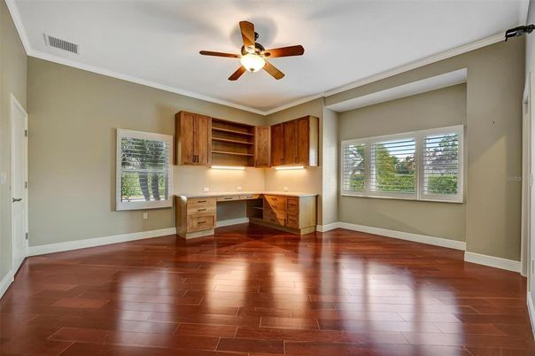 Home Office, Interior, Wood Texture Flooring