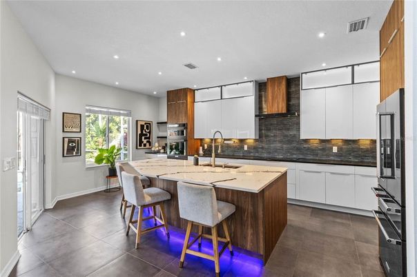 Interior, Kitchen, Recessed Lighting, Stainless Steel Appliances