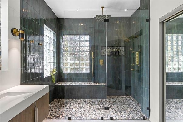 Bathroom, Glass Shower, Interior