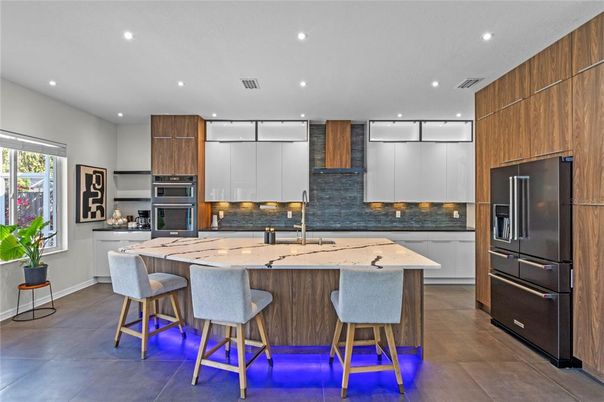 Interior, Kitchen, Recessed Lighting, Stainless Steel Appliances