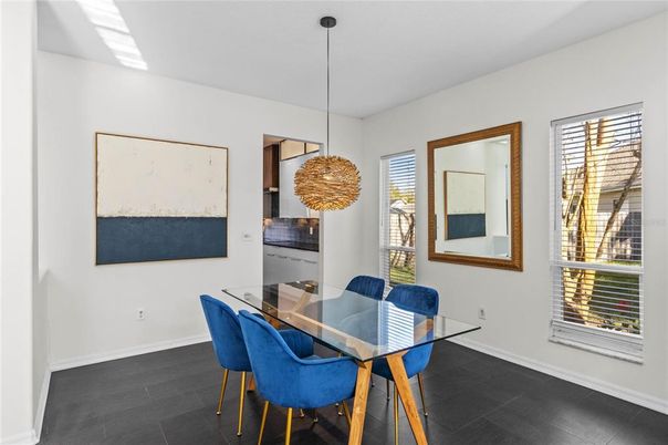 Dining room, Interior, Pendant Lights