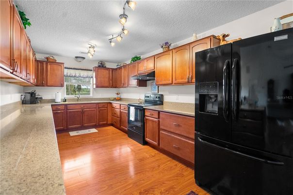 Interior, Kitchen, Wood Texture Flooring