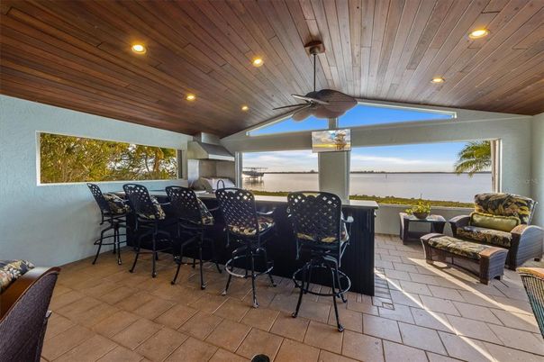 Exterior, Interior, Recessed Lighting, Wooden Ceilings