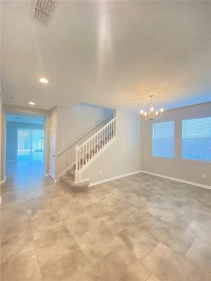 Chandelier, Empty room, Interior, Recessed Lighting