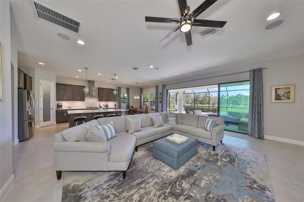 Interior, Kitchen, Living room, Pendant Lights, Recessed Lighting